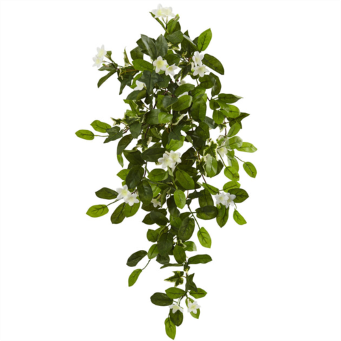 HomPlanti mixed stephanotis & ivy hanging artificial plant (set of 4) 19