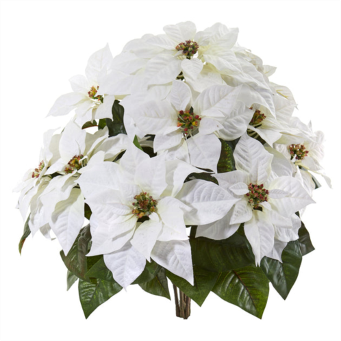 HomPlanti poinsettia artificial plant (set of 2) 24”