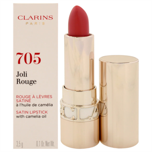 Clarins joli rouge satin lipstick - 705 soft berry by for women - 0.1 oz lipstick