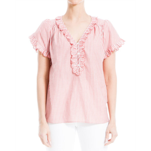 Max Studio short sleeve ruffle top