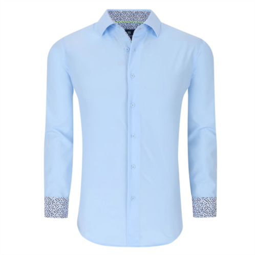 Tom Baine slim fit performance long sleeve solid button down