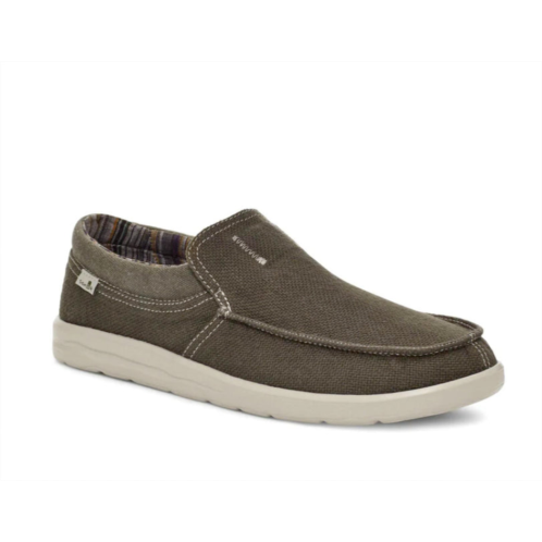 SANUK mens hi bro lite hemp shoes in earth gray