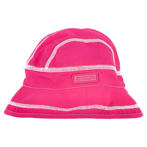 Jacquemus le bob frescu bucket hat in pink nylon