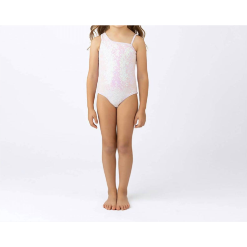 Shade critters grils daisy sequin one piece swimsuit in light pink