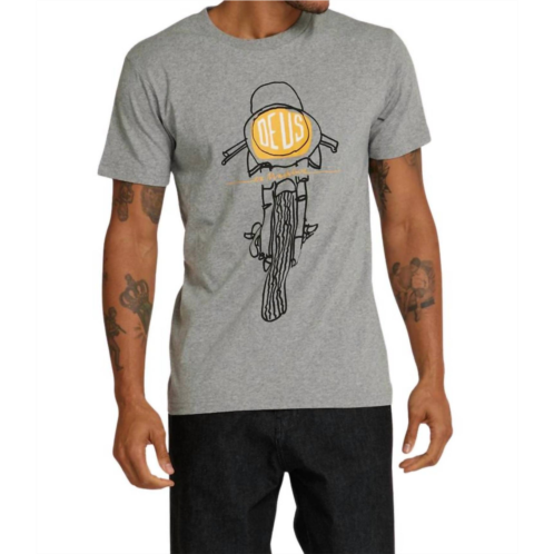 Deus ex Machina frontal matchless tee in grey