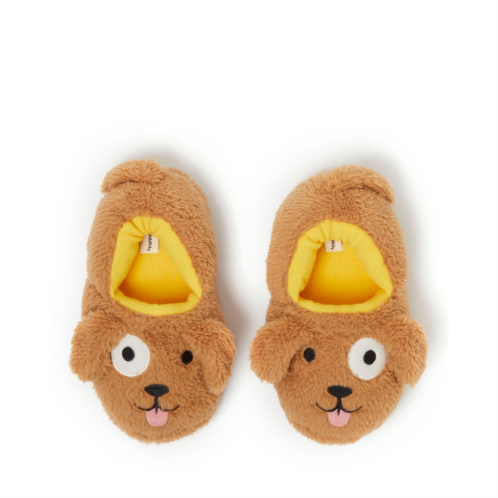 Dearfoams kids emery critter closed back animal slipper