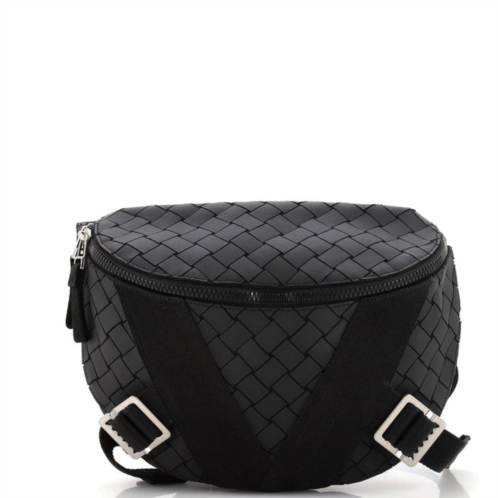 Bottega Veneta v tape belt bag rubber intrecciato with canvas