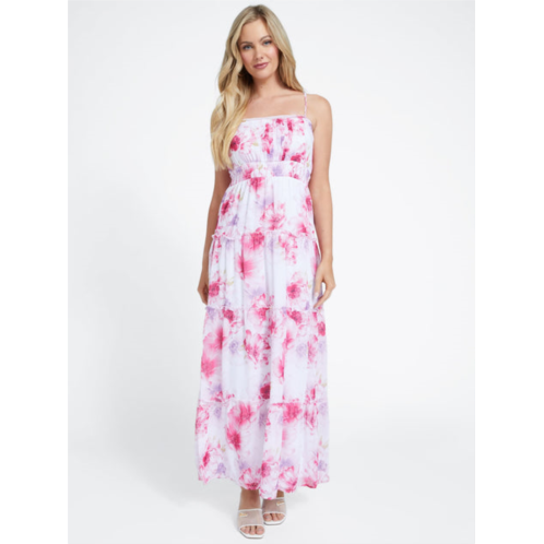 Guess Factory zariah printed tiered maxi dress