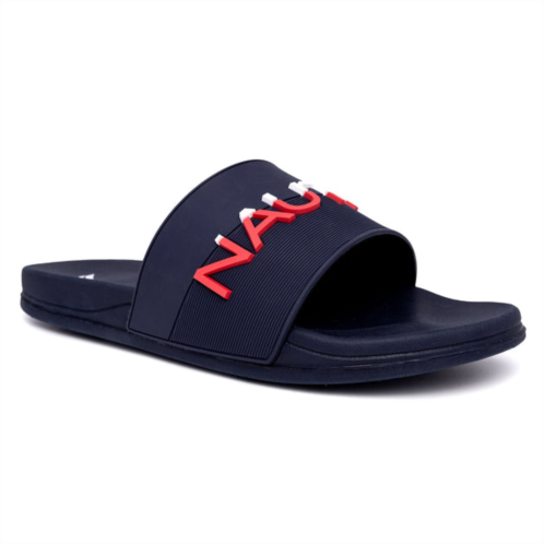 Nautica logo slide sandal