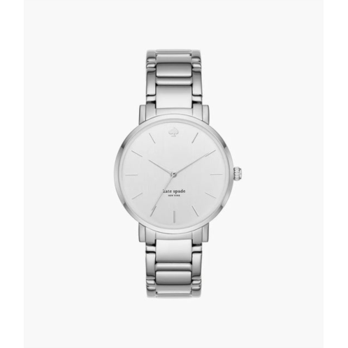 Kate Spade womens gramercy three-hand, silver-tone alloy watch