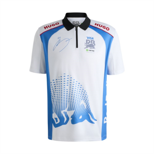HUGO x vcarb polo shirt with yuki tsunoda artwork