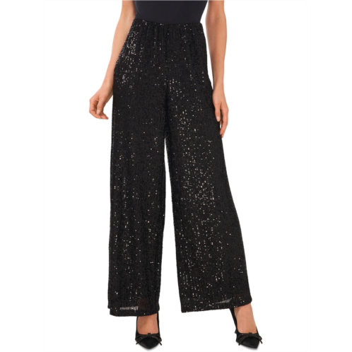 CeCe womens mesh sequined dress pants