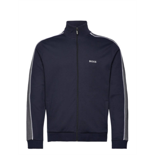 Hugo Boss mens tracksuit jacket in dark blue