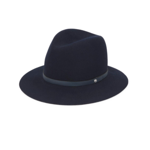 Rag & Bone womens floppy brim fedora hat in navy