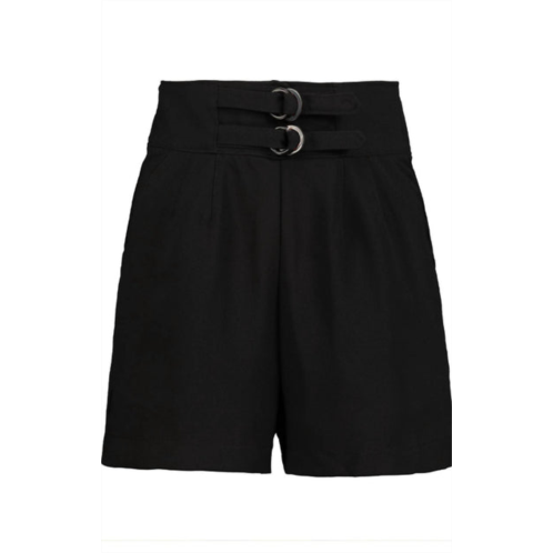 Bishop + young womens kimberly high waist short in black