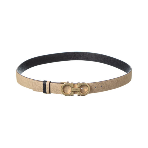 Salvatore Ferragamo ferragamo gancini reversible & adjustable leather belt