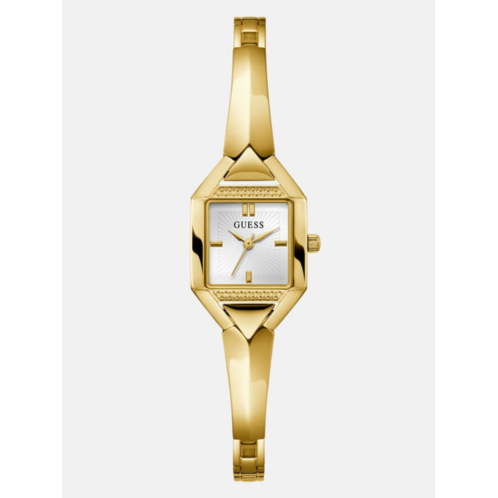 Guess Factory gold-tone geometric analog watch