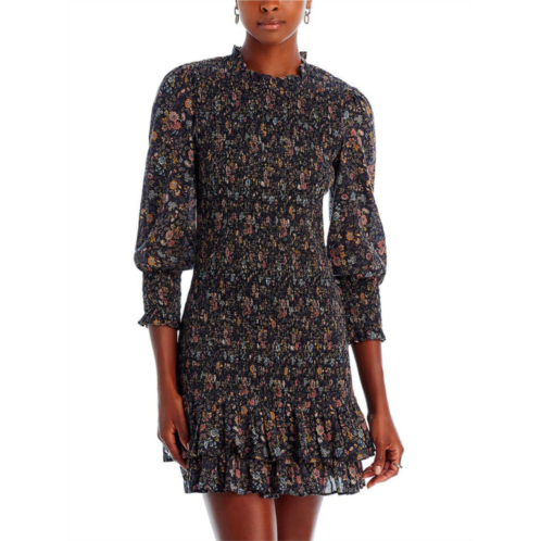 Veronica Beard farha womens floral mini sheath dress