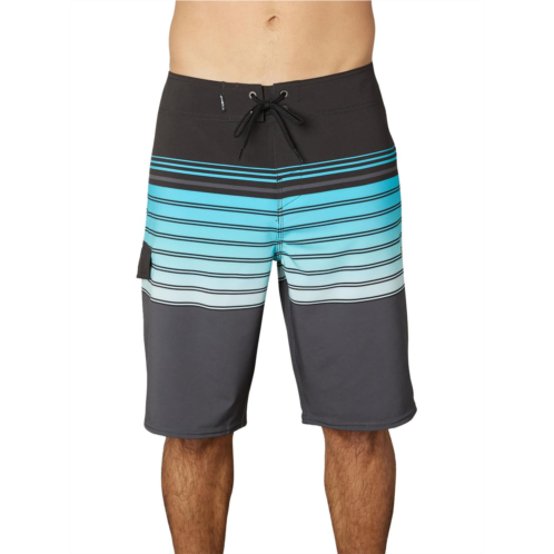 lennox mens striped board shorts swim trunks