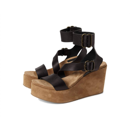 Pedro garcia womens darit wedge in black vacchetta