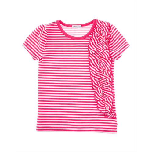 Flapdoodles stripe ruffle top