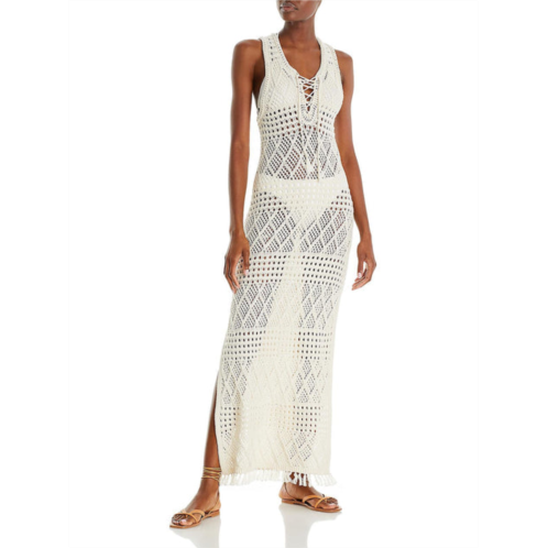 Mother skinny dip womens crochet dress cover-up