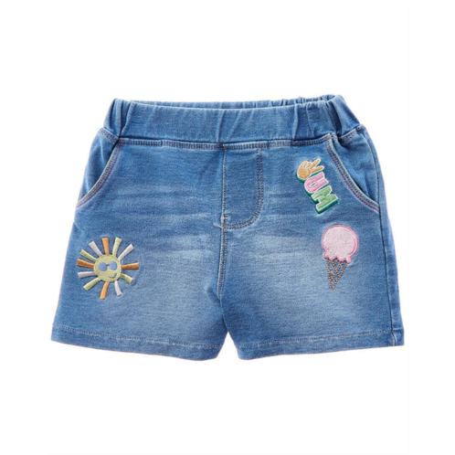 Flapdoodles knit denim short