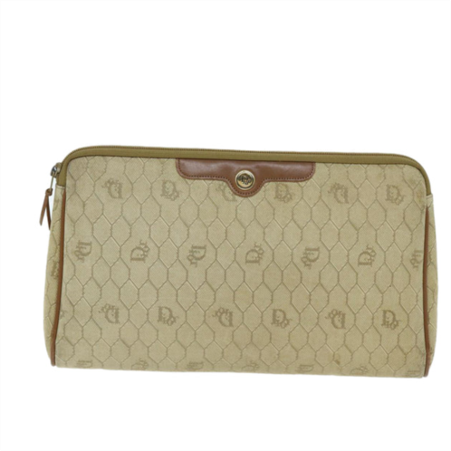 Dior honeycomb canvas clutch bag (pre-owned)