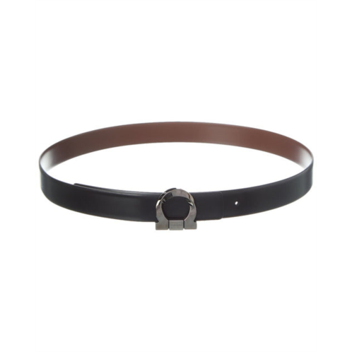 Salvatore Ferragamo ferragamo fixed gancini twist leather belt