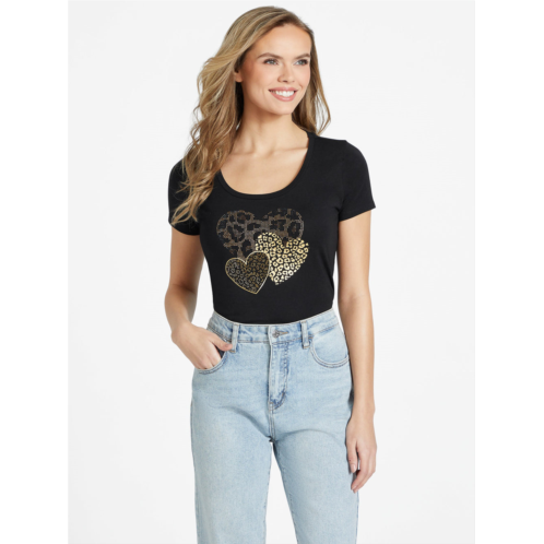 Guess Factory eco cora hearts tee