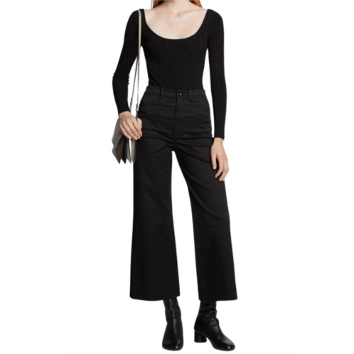 Proenza Schouler White Label cotton twill pants in black