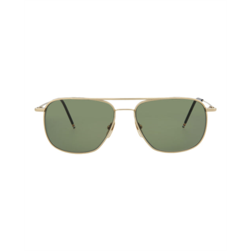 Thom Browne aviator-frame metal sunglasses