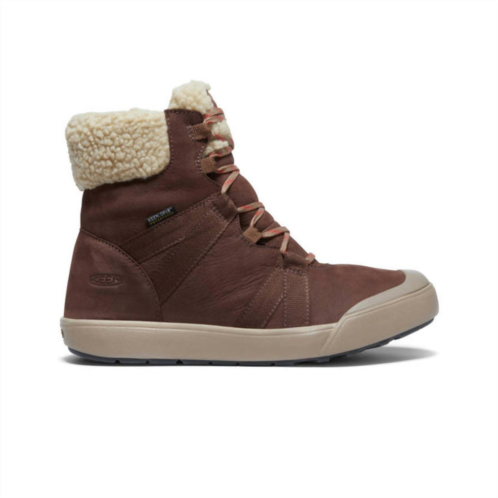 Keen womens elle winter boot in chestnut red clay