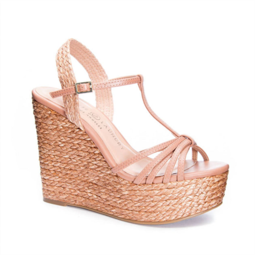 CHINESE LAUNDRY weave your way wedge in nude