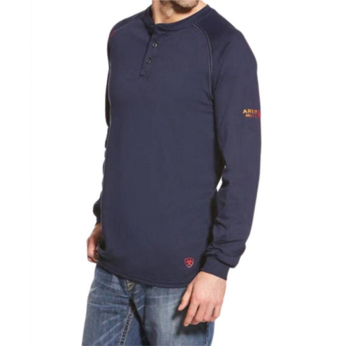 ARIAT henley top in navy