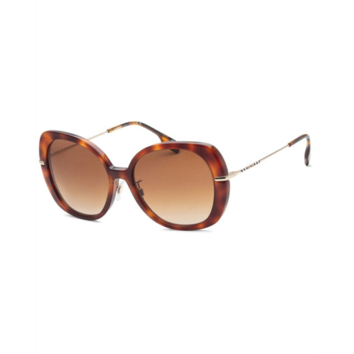 Burberry womens be4374f 55mm sunglasses