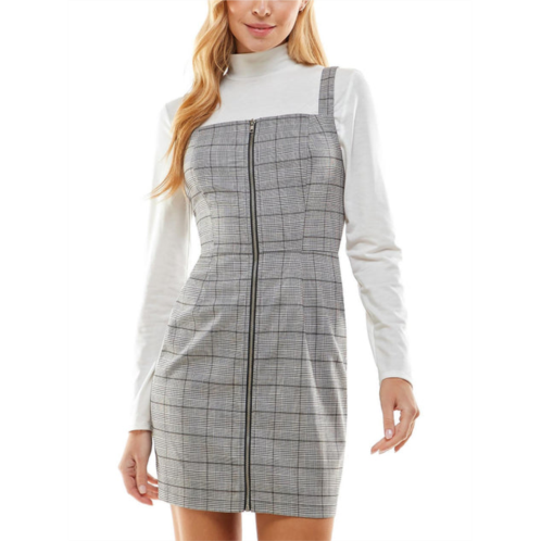 Kingston Grey womens woven jumper sheath dress