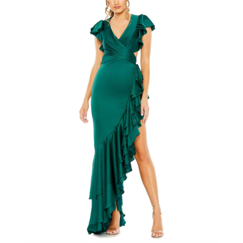 Mac Duggal asymmetrical ruffled gown