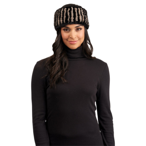 Gorski mink knit headband