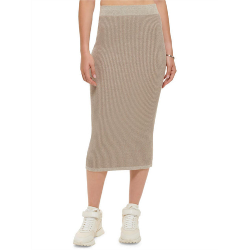 DKNY Jeans womens back slit long pencil skirt