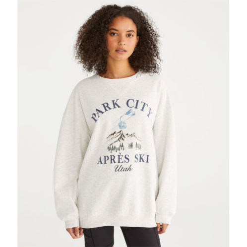 Aeropostale park city oversized crew sweatshirt