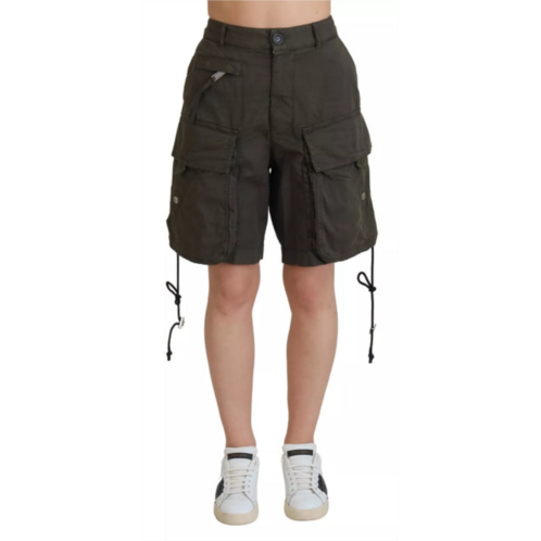 Dsquared² dsqua² high waist cargo bermuda women womens shorts