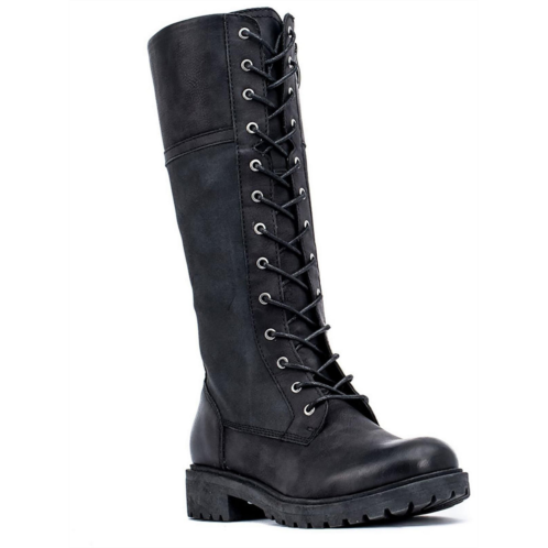 GC Shoes hanker womens cushioned footbed mid-calf combat & lace-up boots