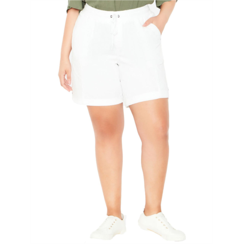 Avenue womens midi stretch casual shorts