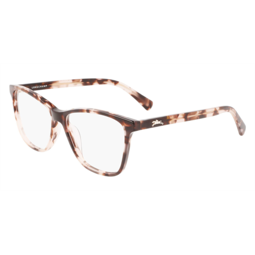 Longchamp womens 52mm pink tortoise opticals