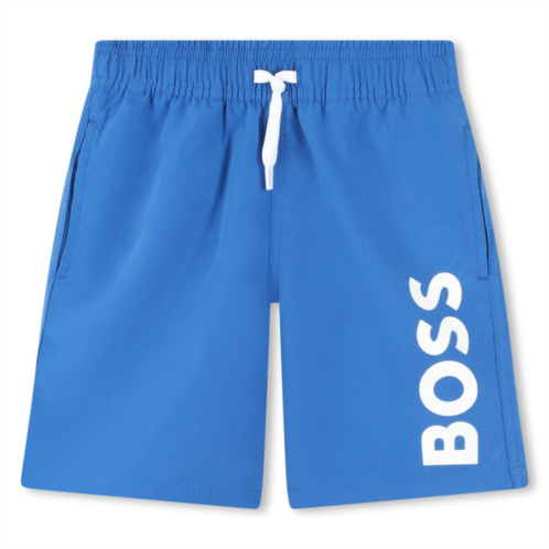 BOSS blue swim shorts