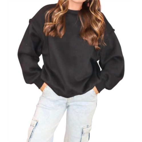 PAPERMOON oversized sweatshirt in black