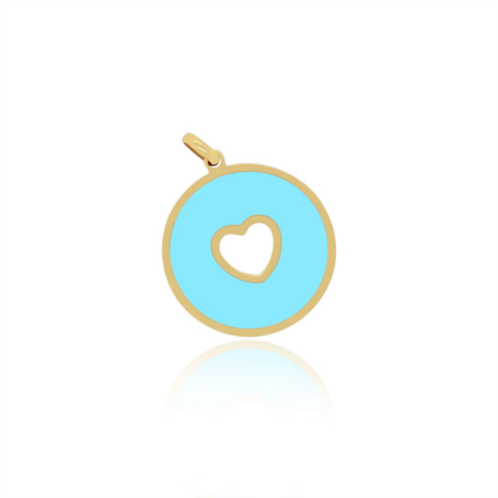 The Lovery turquoise donut heart charm