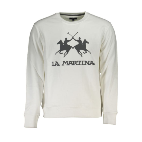 La Martina elegant long sleeved crew neck mens sweatshirt