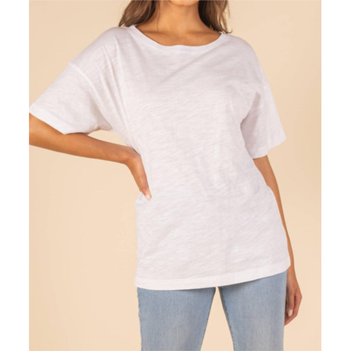 Before You sunday morning oversized tee in white